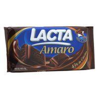 Chocolate Amaro 40% de cacau Lacta 135g