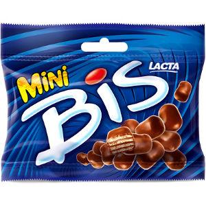 Chocolate ao leite mini Bis Lacta sachê 30g.