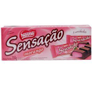 Chocolate Sensação Nestlé caixa 114g. (3 unid.)