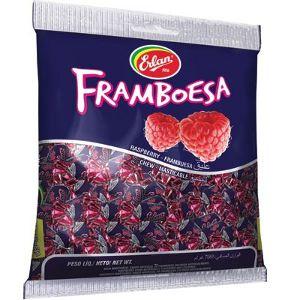 Bala mastigável Erlan sabor framboesa 140g.
