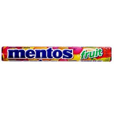 Bala Mentos frutas sortidas 38g.