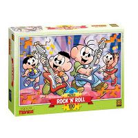 Quebra Cabeça (Puzzle) Turma da Mônica Rock in Roll 100 peças Grow Quebra Cabeça (Puzzle) Turma da Mônica Rock in Roll 100 peças Grow