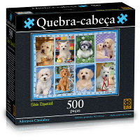 Quebra Cabeça (Puzzle)  Adoráveis Cãezinhos 500 peças Grow