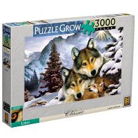 Quebra Cabeça (Puzzle) Lobos 3000 peças Grow 