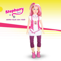 Boneca Stephany Teen 20 frases Baby Brink 