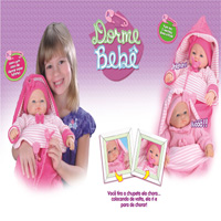 Boneca Pink Dorme Bebe Roma 