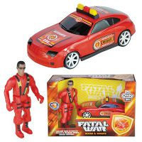 Carro com boneco Fatal War Defesa e Resgate BS Toys 