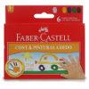 Pintura a dedo Faber Castell (6x25ml.)