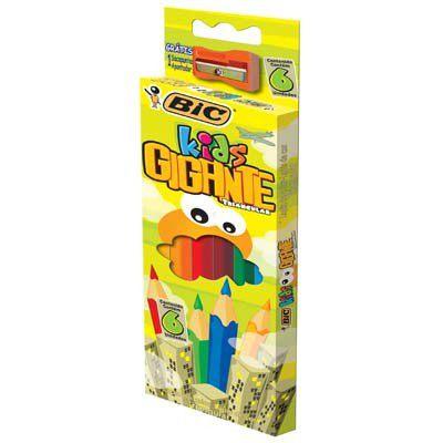 Lápis de cor triangular Kids Gigantes 6 cores Bic