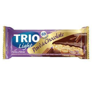 Barra de cereal light pavê de chocolate Trio 20g.