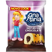 Bolo gotas de chocolate Ana Maria Pullman 80g.