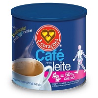 Mistura café com leite e cálcio 3 Corações 330g