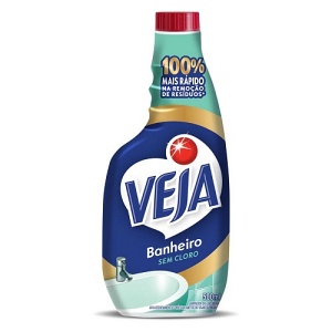 Limpador Veja banheiro sem cloro refil 500ml