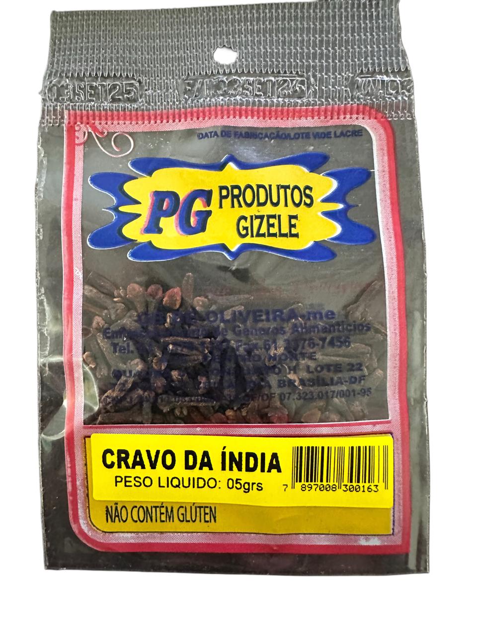 Cravo da índia Gizele 5g Cravo da índia Gizele 5g