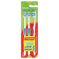 Escova dental Colgate classic clean média (3 unid.)