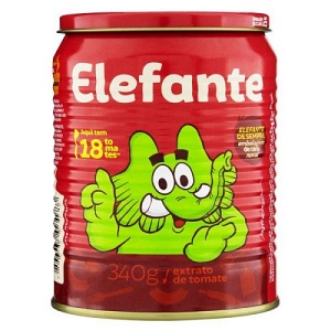 Extrato de tomate Elefante lata 340g.