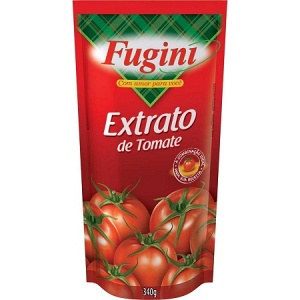 Molho de tomate tradicional Fugini sachê 300g.