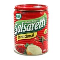 Molho de tomate Salsaretti tradicional lata 340g.