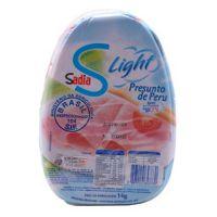 Presunto de peru Light Sadia peça inteira 3,4 kg.