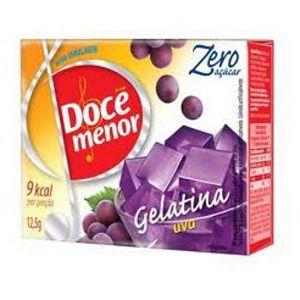 Gelatina Doce Menor uva zero açucar 12,5g.