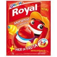 Gelatina Royal tradicional morango 35g.