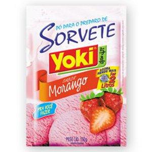 Pó para Sorvete Morango Yoki Pacote 150g