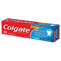 Creme dental máxima proteção anticáries Colgate 50g.