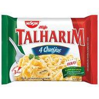 Macarrão instantâneo talharim 4 queijos Nissin 99g.