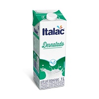 Leite desnatado Italac 1lt