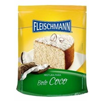 Mistura para bolo de coco Fleischmann 450g.