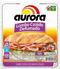 Lombo cozido defumado tipo fatiado Aurora 200g.