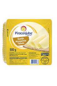 Mussarela fatiada Piracanjuba 500g.