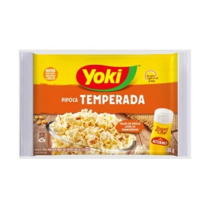 Pipoca de micro ondas com toque do chef Yoki 100g.