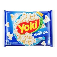 Pipoca de micro ondas sabor manteiga Yoki 100g.