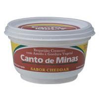 Requeijão sabor cheddar Canto de Minas 200g.