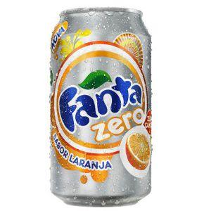 Fanta laranja sem açúcares 350ml.