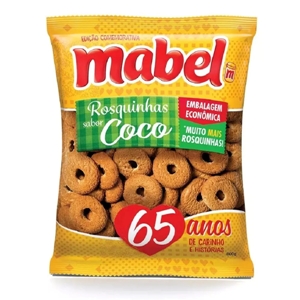 Rosquinhas de coco Mabel mini atacado 500g. Rosquinhas de coco Mabel mini atacado 500g.