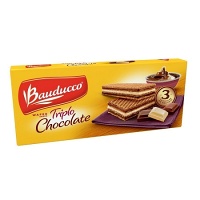 Wafer triplo chocolate Bauducco 140g.