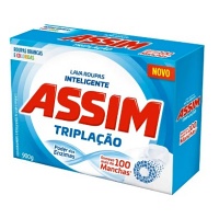 Sabão em pó tripla ação Assim 800g