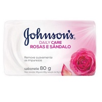 Sabonete Johnson's Daily Care rosas e sândalo 80g 