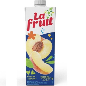 Suco pronto de pêssego La Fruit 1lt. Suco pronto de pêssego La Fruit 1lt.