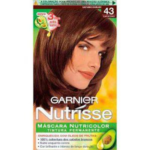Tinta para cabelo Garnier Nutrisse castanho dourado numero 43