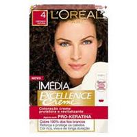 Tinta para cabelo Loreal Imédia castanho  natural numero 4