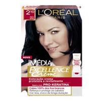 Tinta para cabelo Loreal Imédia Preto Safira numero 2.10