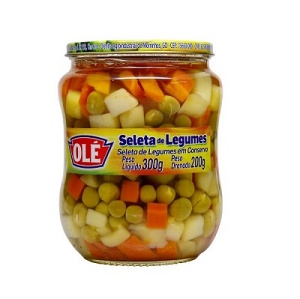 Seleta de legumes Olé vidro 200g