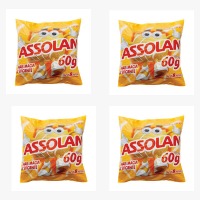 Lã de aço Assolan 60g. (pacote c/ 4 unidades)