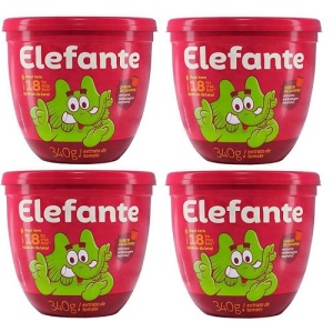 Extrato de tomate Elefante pote 310g. (pacote c/ 4 unid.)