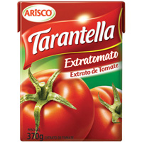 Extrato de tomate Tarantella Extratomato Tetra Pak 370g.