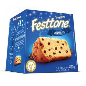 Panettone sabor gotas de chocolate Festtone 400g
