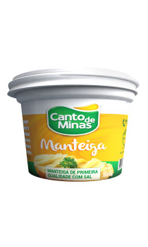 Manteiga com sal Canto de Minas 500g.  